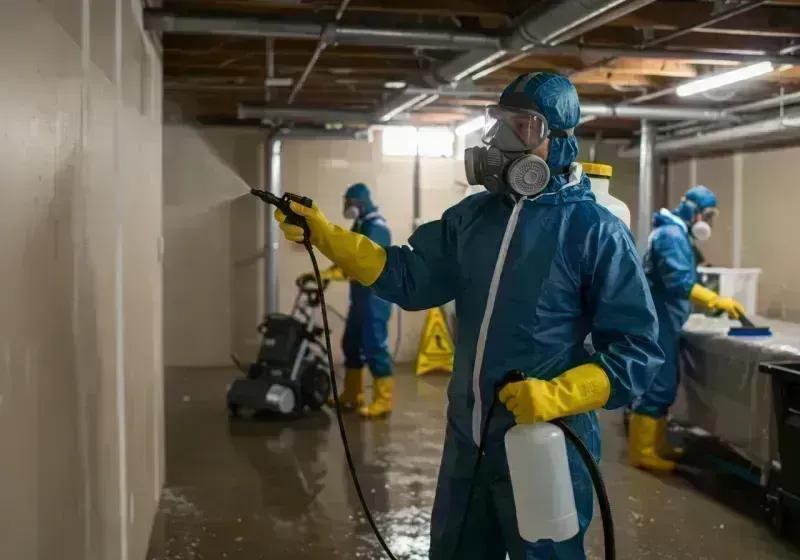 Basement Sanitization and Antimicrobial Treatment process in Buttonwillow, CA